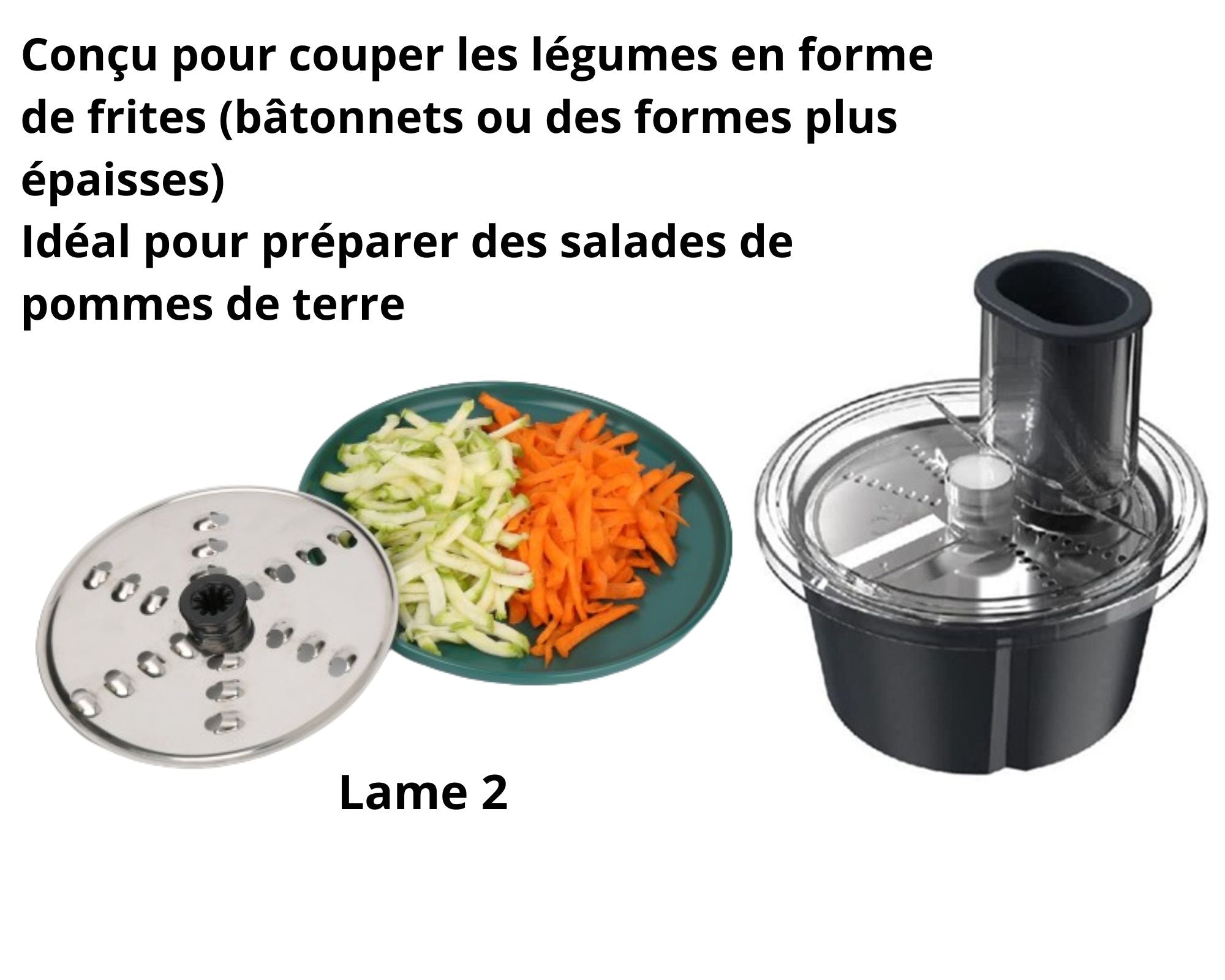 Coupix - Coupe Légumes pour Thermomix (+1 Accessoire OFFERT)