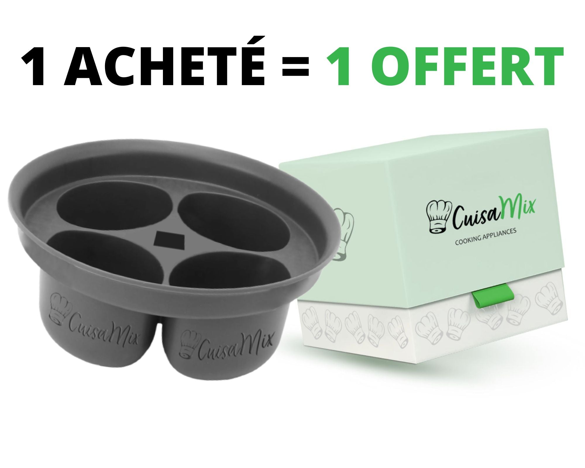 Cuisix - Cuiseur à Oeufs pour Thermomix (+ 1 OFFERT)