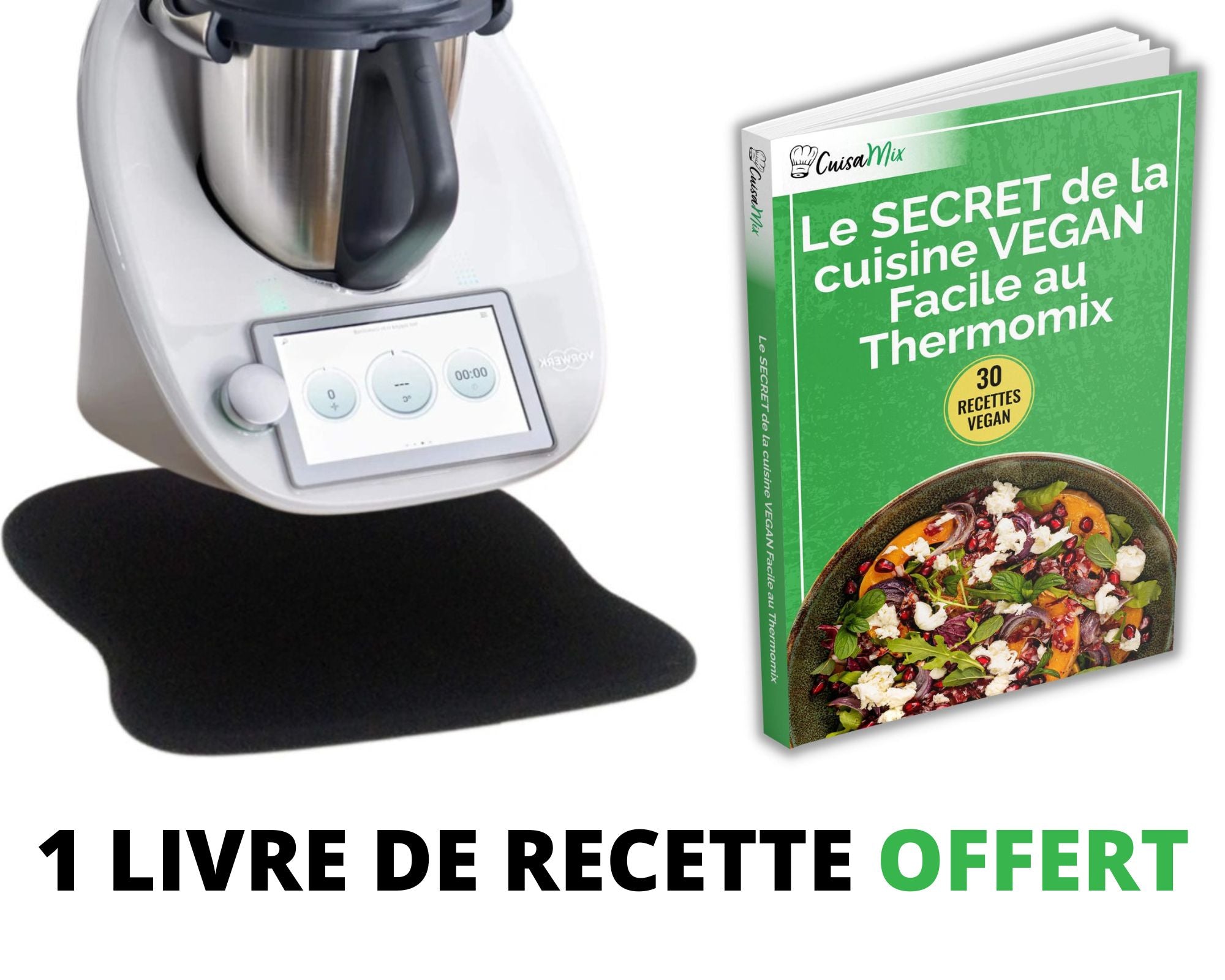 Planix - Planche Coulissante Compatible Thermomix (+ 1 Livre OFFERT)