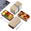 Lunch box bento micro-ondable à deux compartiments