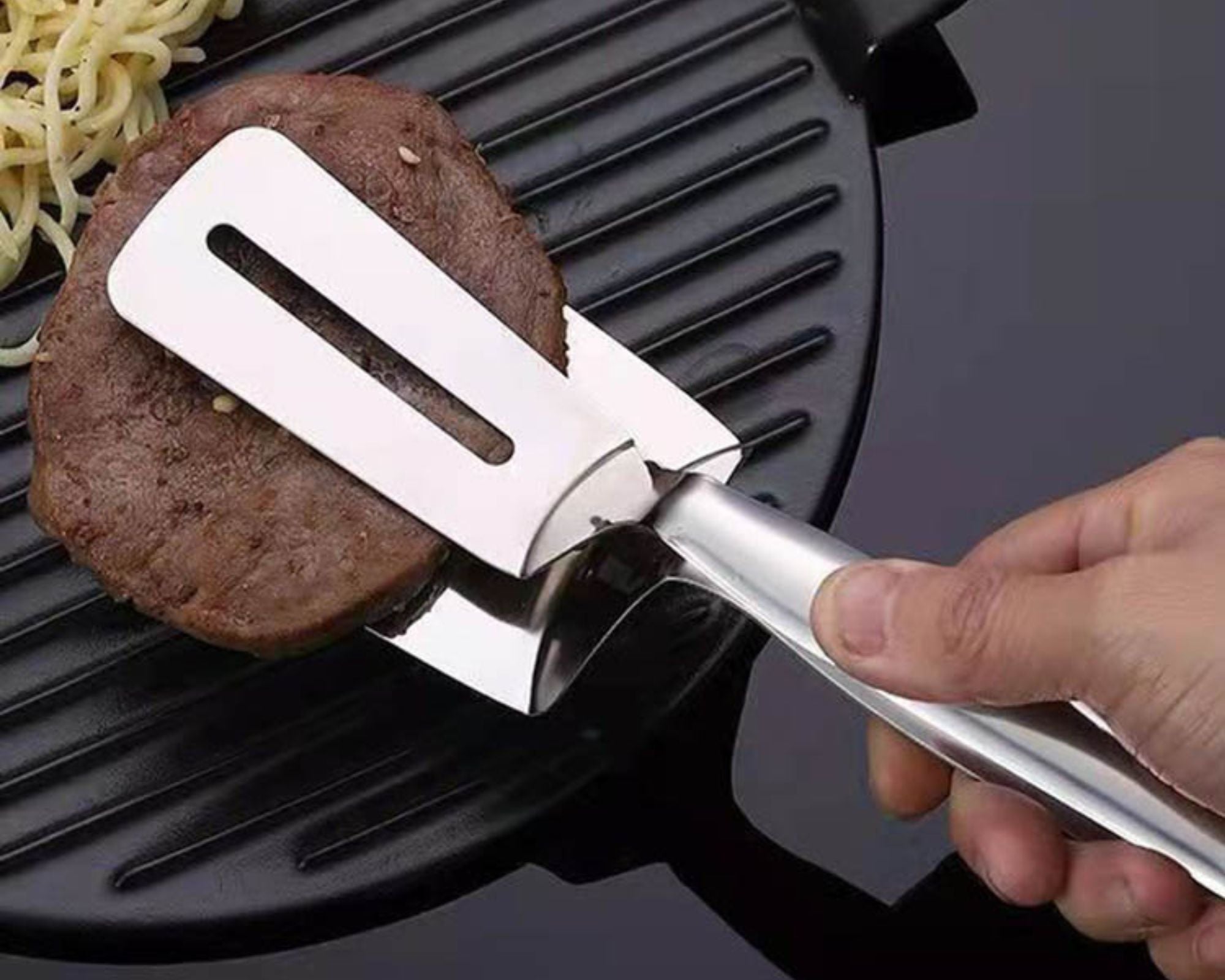 Grillix - Pince à Grillade en Acier Inoxydable (+ 1 Accessoire OFFERT)