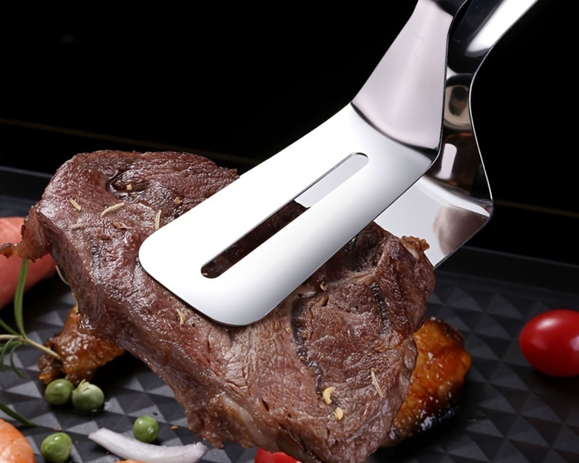 Grillix - Pince à Grillade en Acier Inoxydable (+ 1 Accessoire OFFERT)