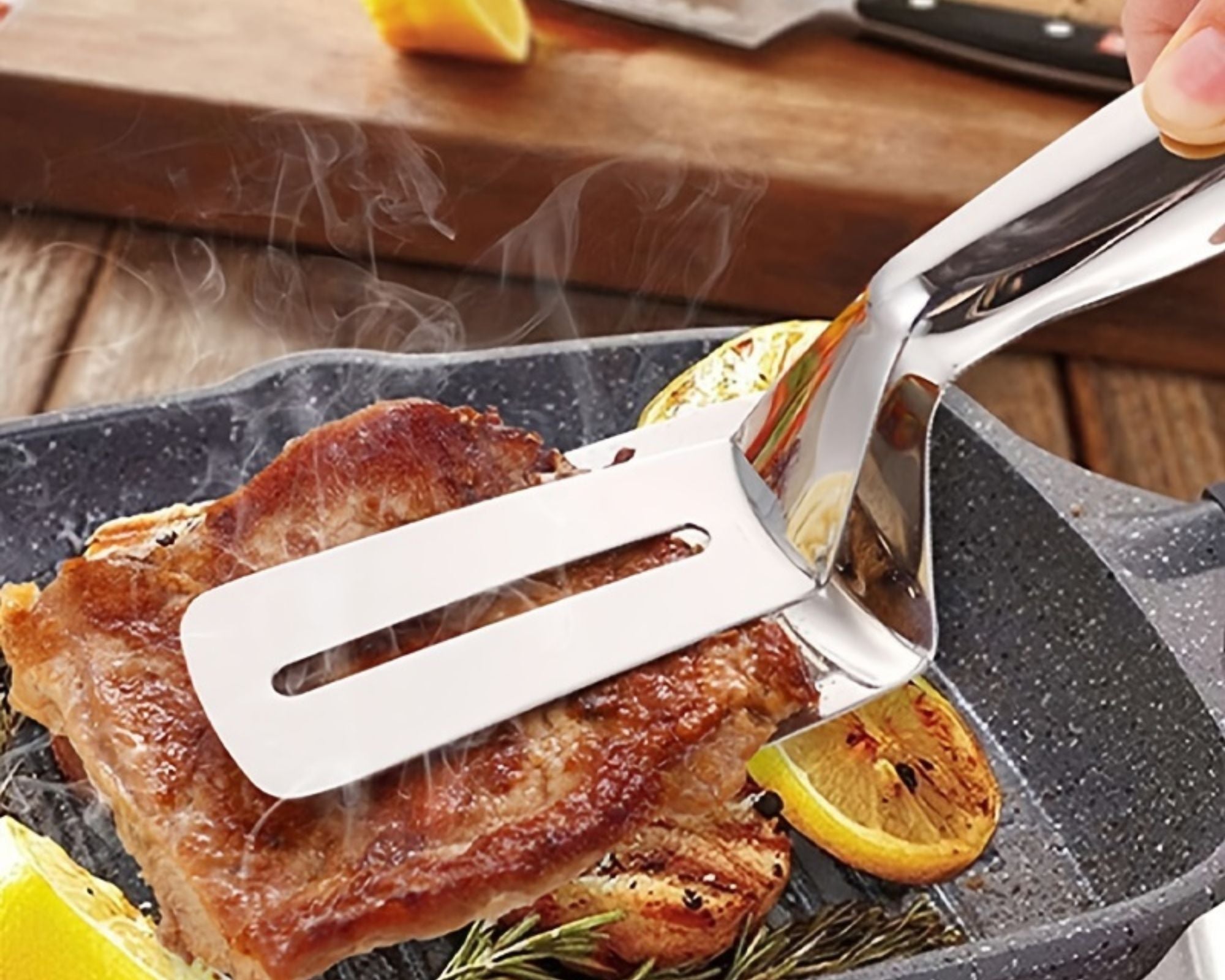 Grillix - Pince à Grillade en Acier Inoxydable (+ 1 Accessoire OFFERT)