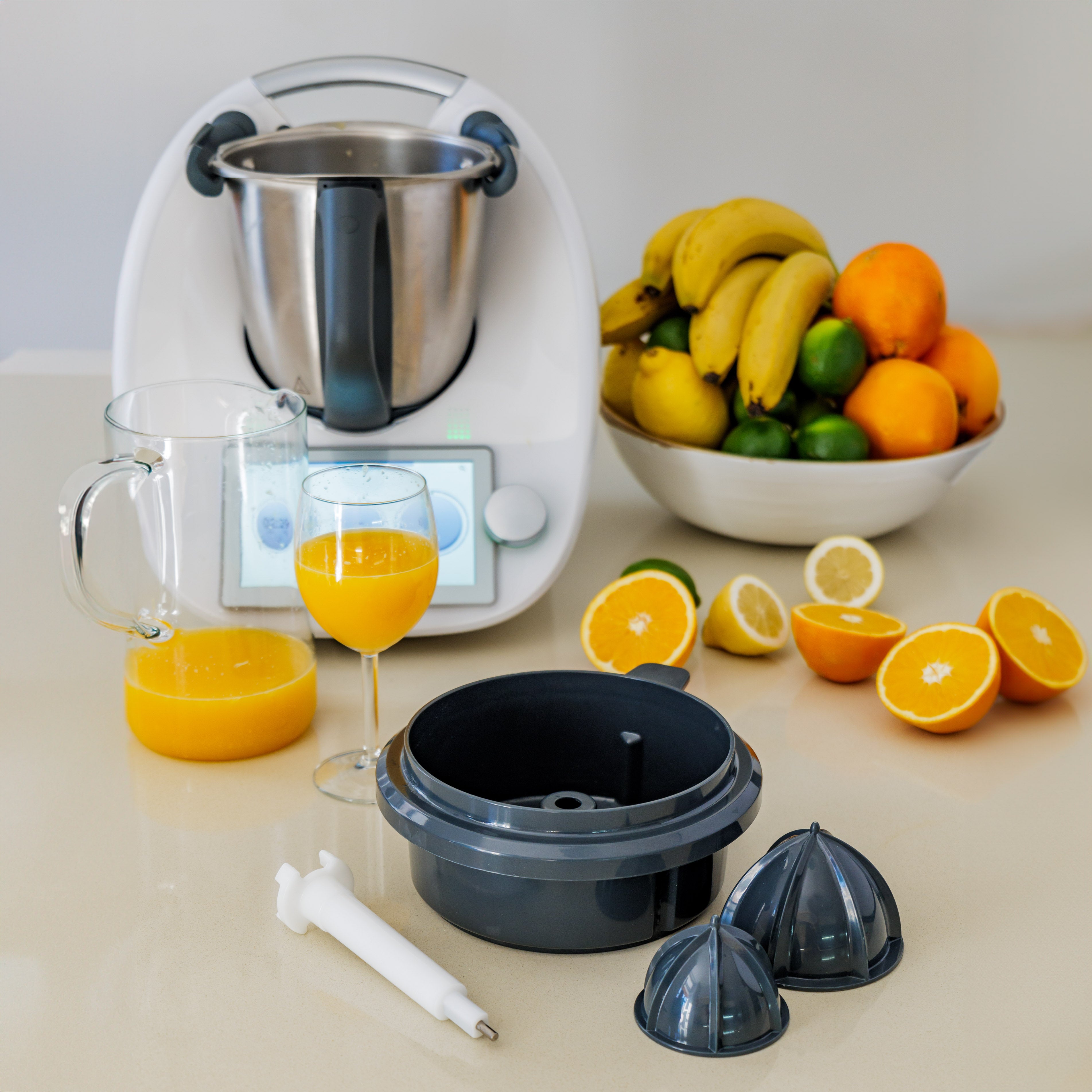 Pressix - Presse-Agrumes pour Thermomix (+ 1 Accessoire et 1 Livre OFFERTS)