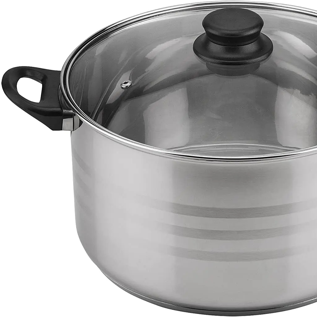 Batterie de Cuisine Inox de 5 Casseroles avec Poignées