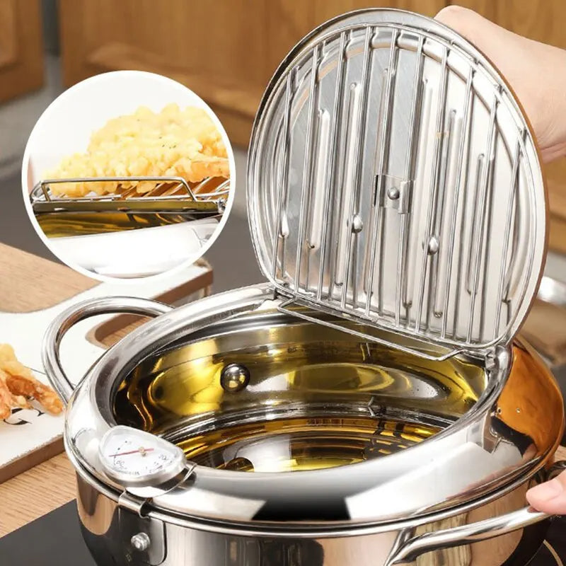 Batterie de Cuisine Inox de Style Friteuse