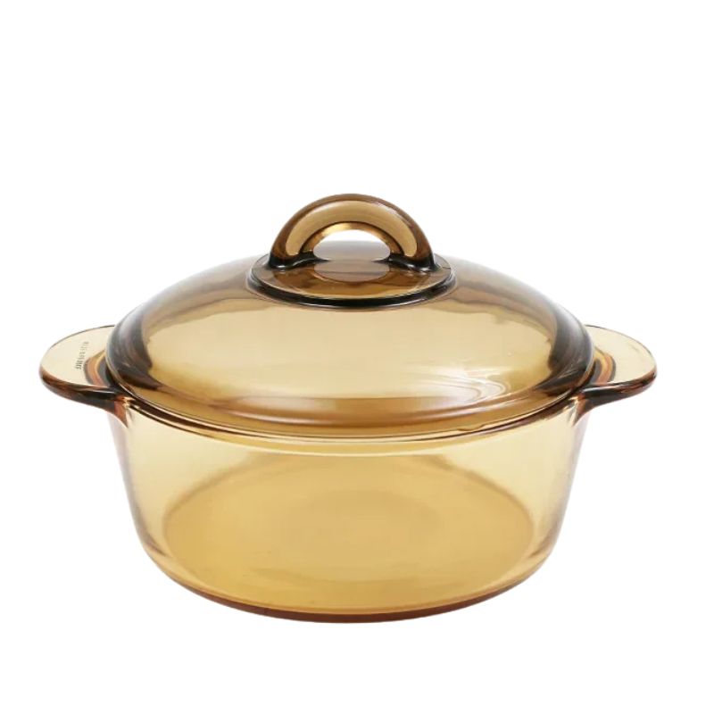 Casserole Verre Pratique et Moderne sur fond blanc