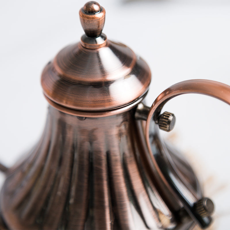 Théière marocaine à col de cygne à bouche fine