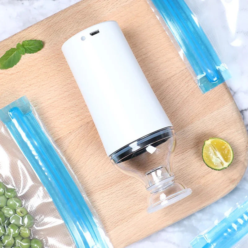 Emballage Sous Vide Rechargeable USB avec Sacs Réutilisables