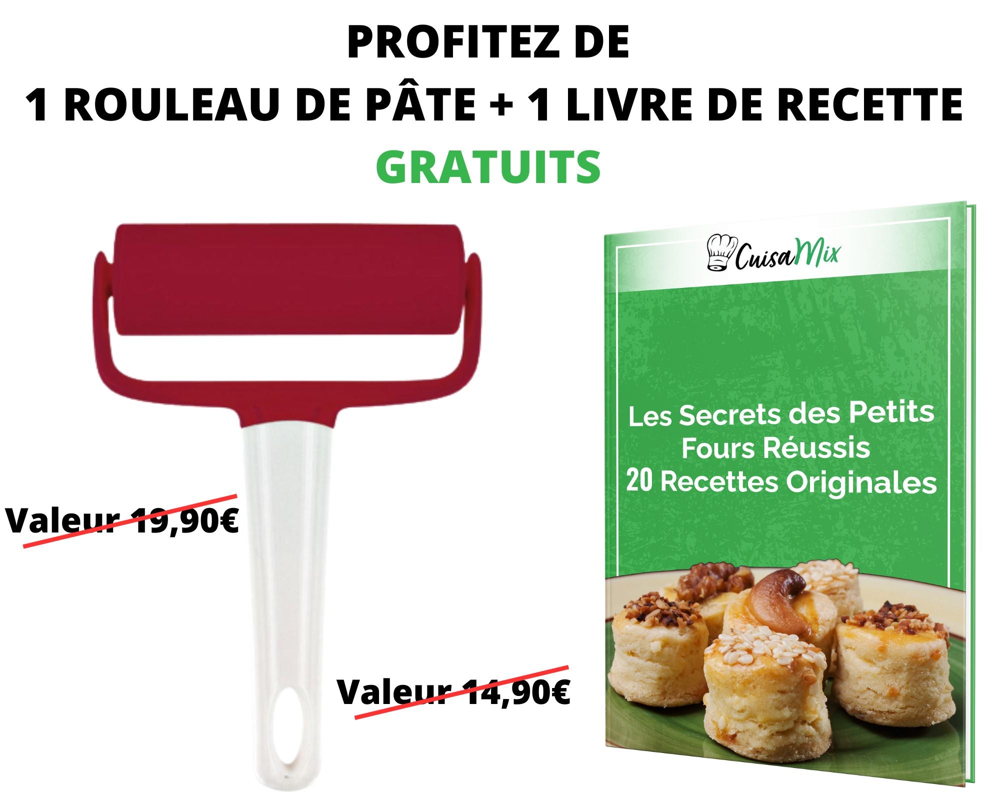 Ravix - Kit de Petits Fours (+ 1 Rouleau de Pâte OFFERT)