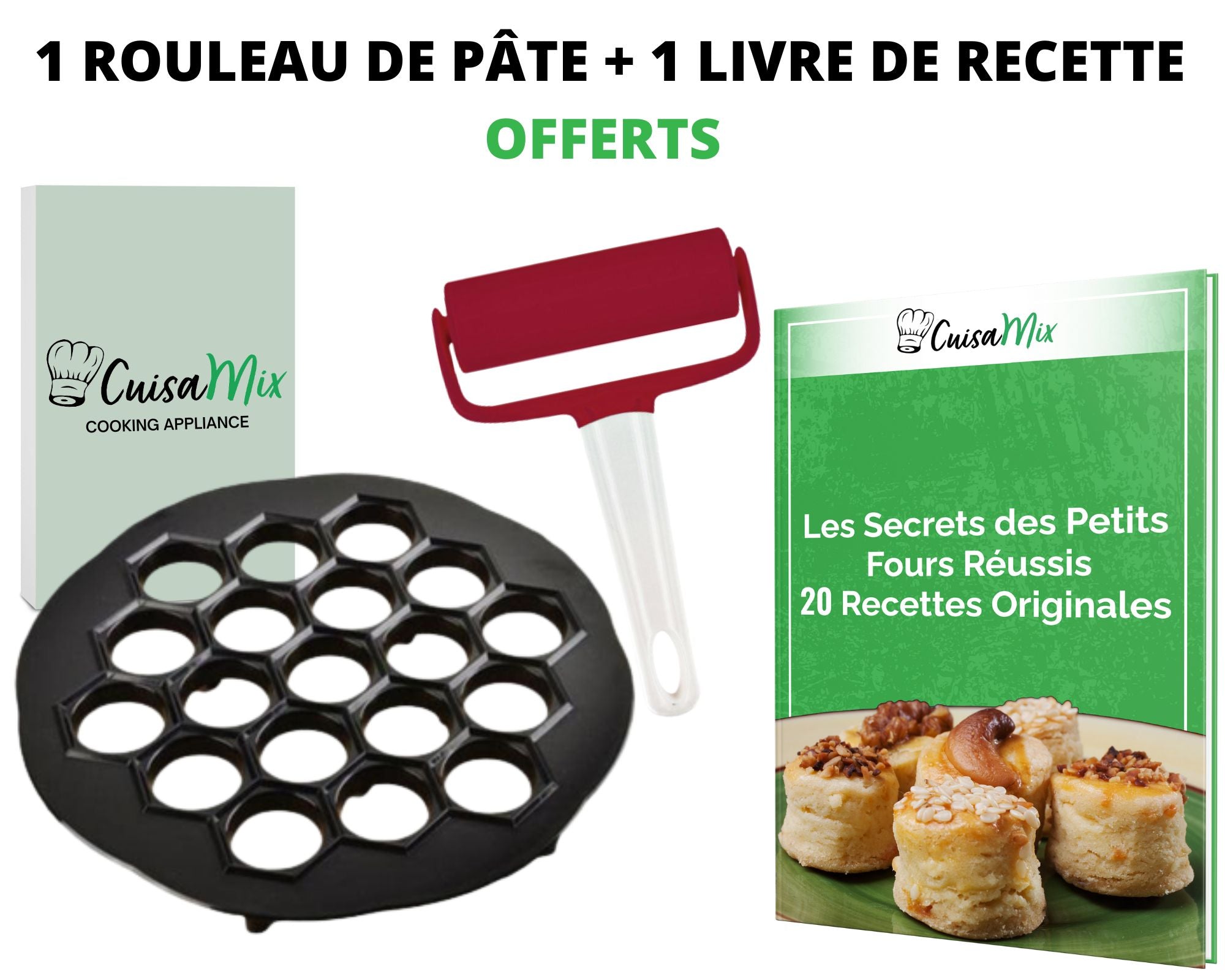 Ravix - Kit de Petits Fours (+ 1 Rouleau de Pâte OFFERT)